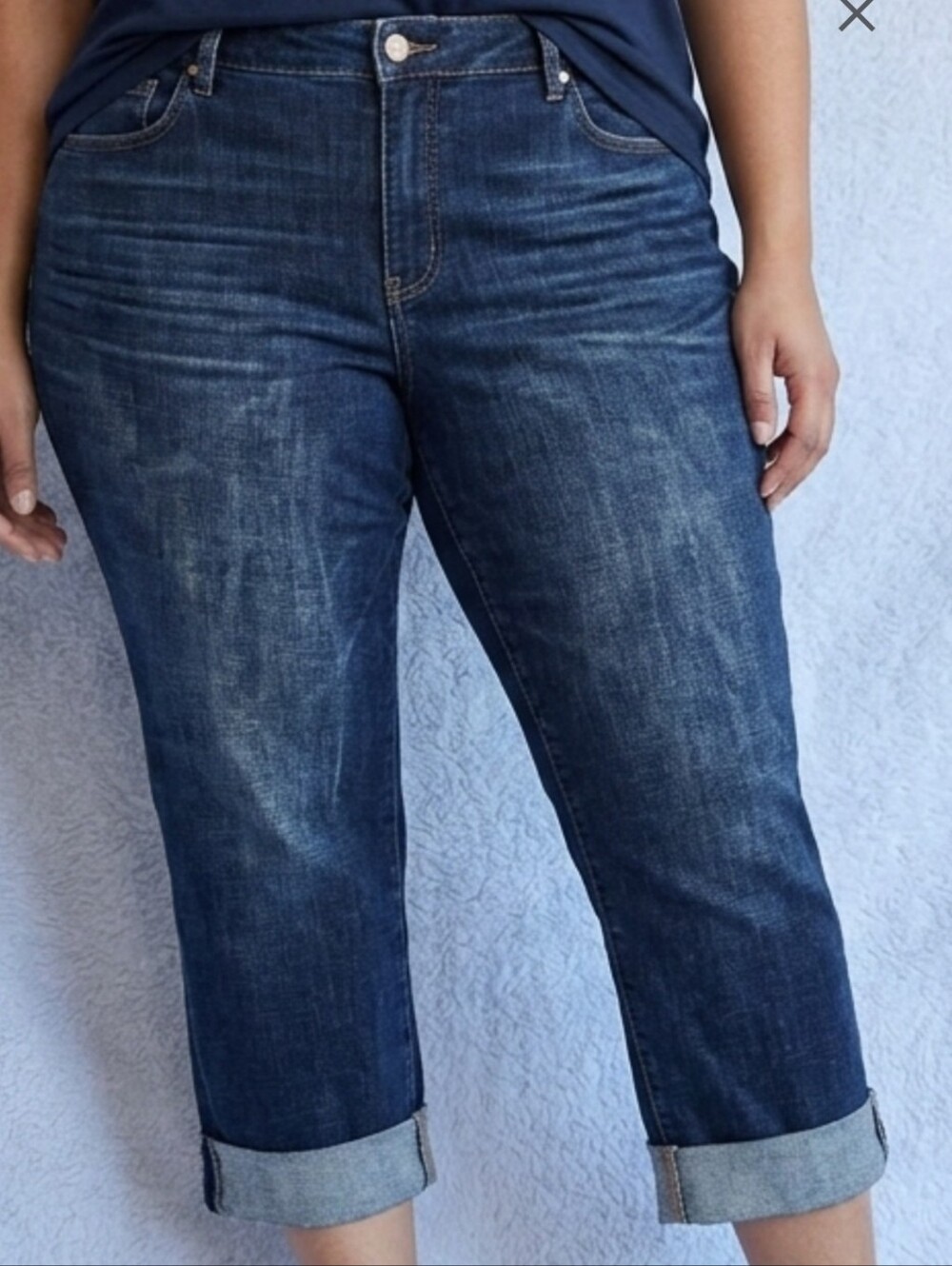 Kut From The Kloth Amy Crop Straight Leg Jeans Size 20W NWT
